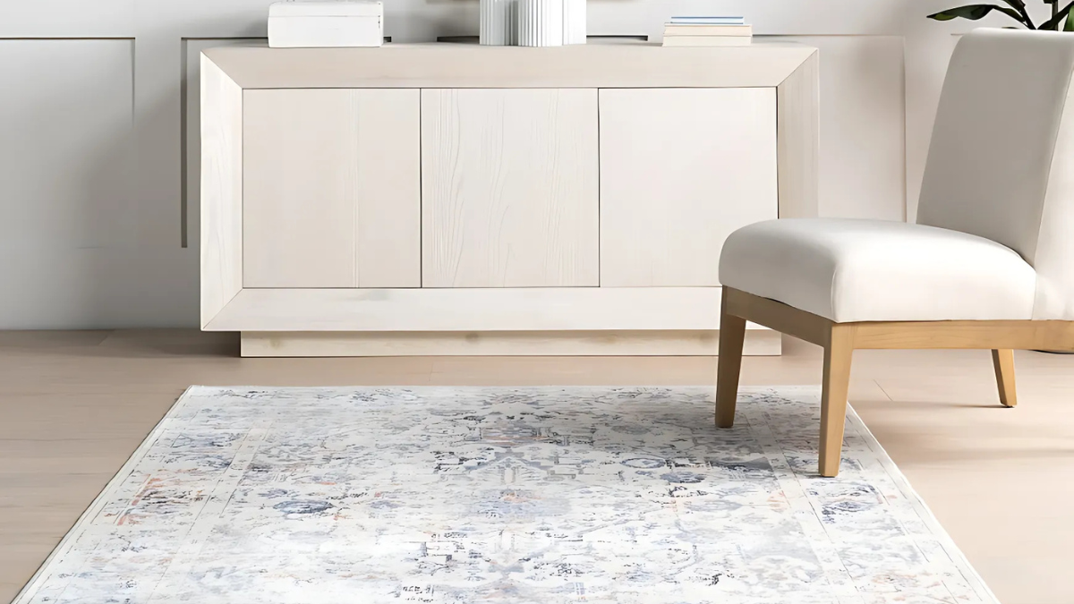 Transform Your Space with the Charlisa Washable Faded Snowflake Rug