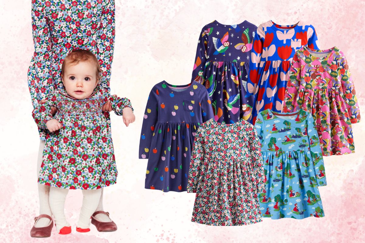 Discover the Charm: Mini Boden Kids’ Fun Long Sleeve Jersey Dress