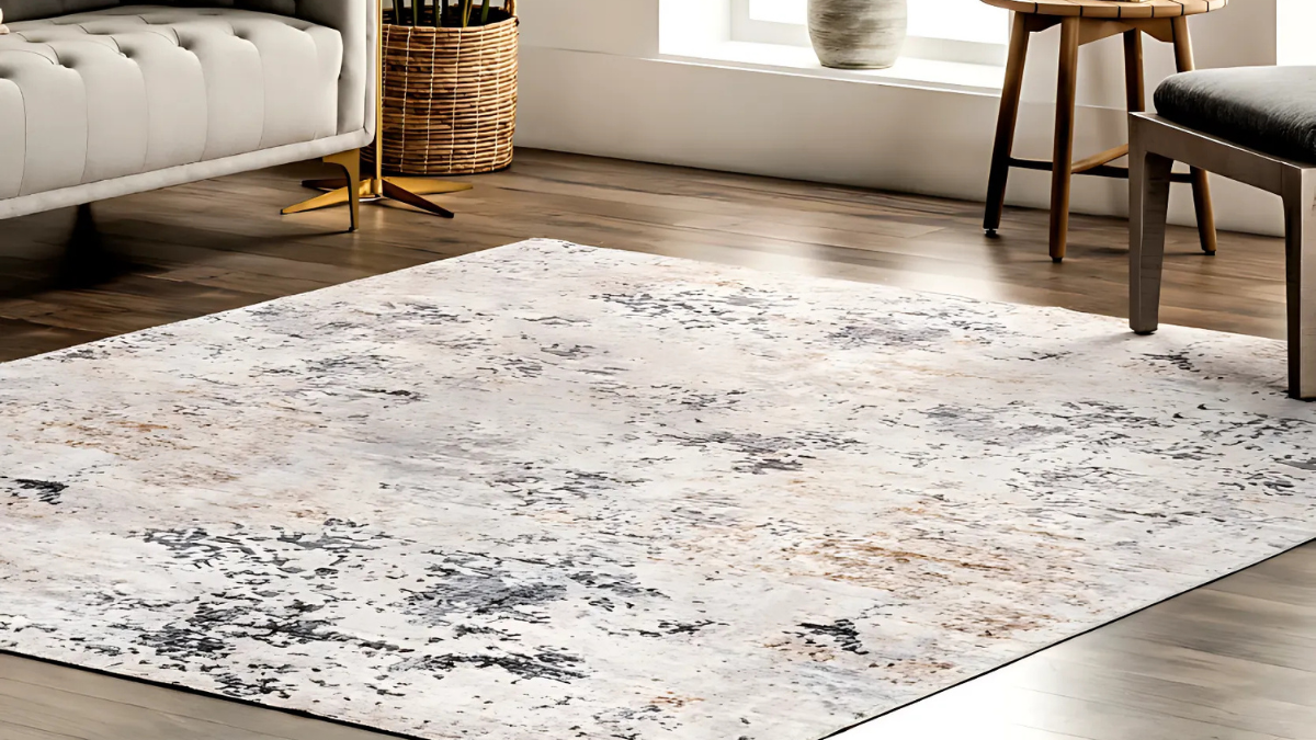 Transform Your Space with the Ruth Washable Splatter Rug: Style Meets Practicality