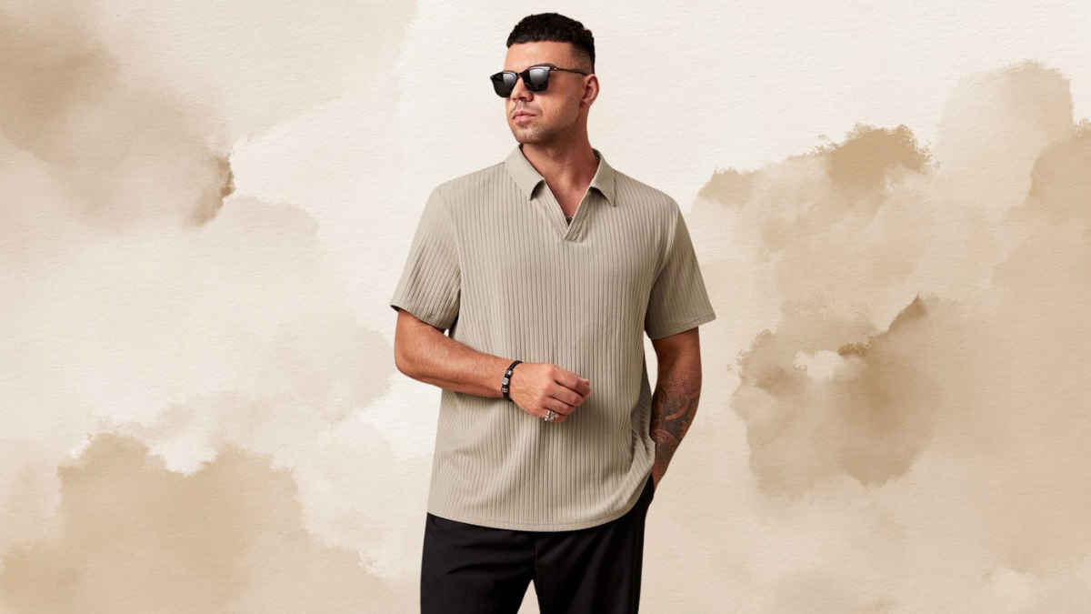 Manfinity EMRG Knitted Polo: The Chic Casual Half Zip