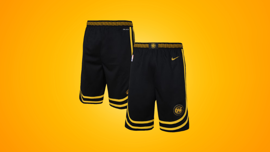 Golden State Warriors Nike 2023/24 City Edition Swingman Shorts: A Cable Car-Inspired Design