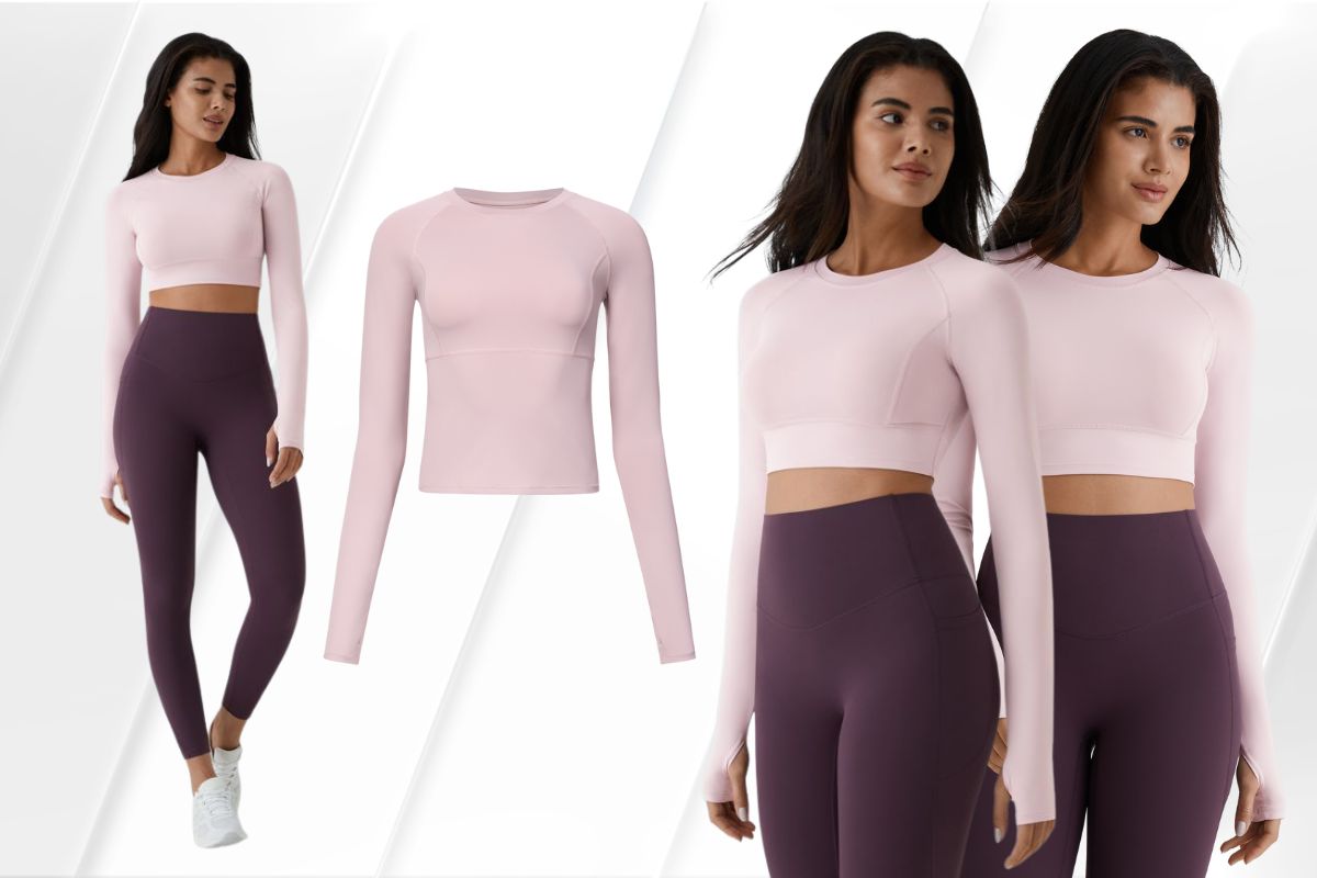 Halara Solid Thumb Hole Cropped Yoga Sports Top: A Style & Function Top