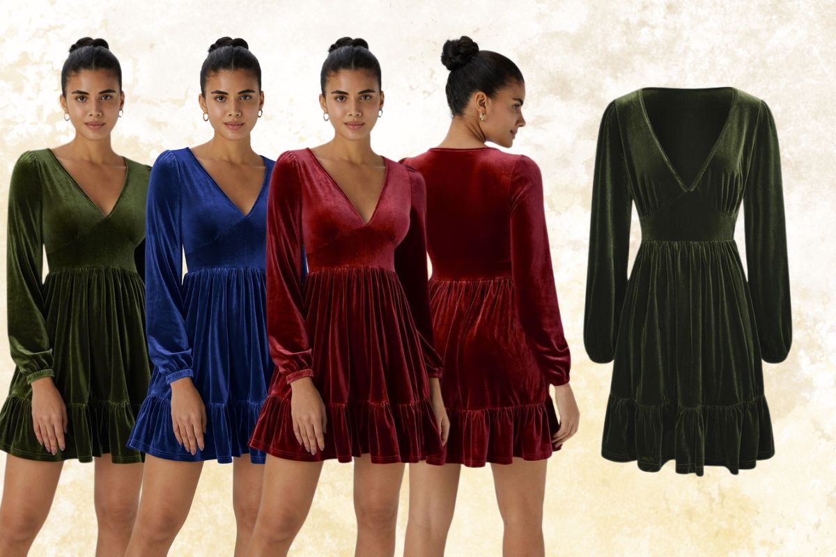 Halara Everyday Deep V Neck Velvet Mini Dress: Your New Go-To Party Essential