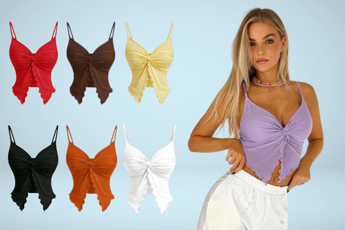 SHEIN MOD Twist Front Crisscross Top: The Summer Essential Under €5