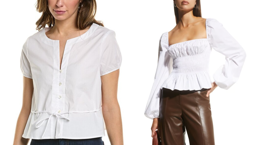 STAUD Jules Top at Gilt: Feminine Elegance with Luxurious Discounts