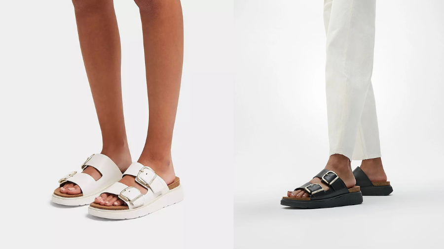 FitFlop GEN-FF Buckle Two-Bar Leather Slides: Comfort Meets Style in 2025