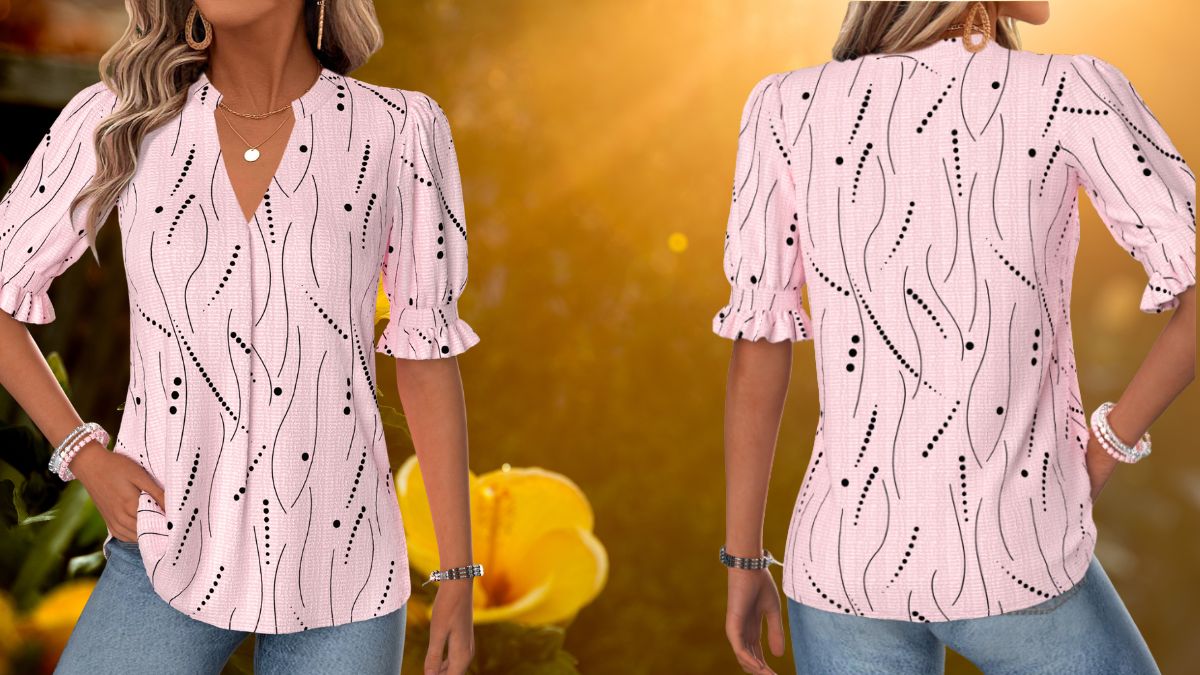 Fall in Love With the Comfort and Style of a Light Pink Tunic Blouse 